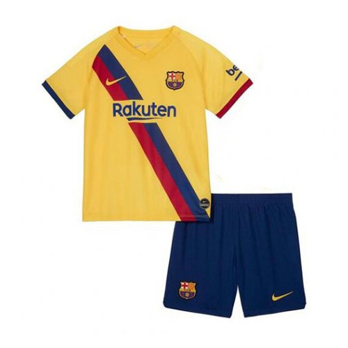 Camiseta Barcelona Segunda equipo Niño 2019-20 Amarillo